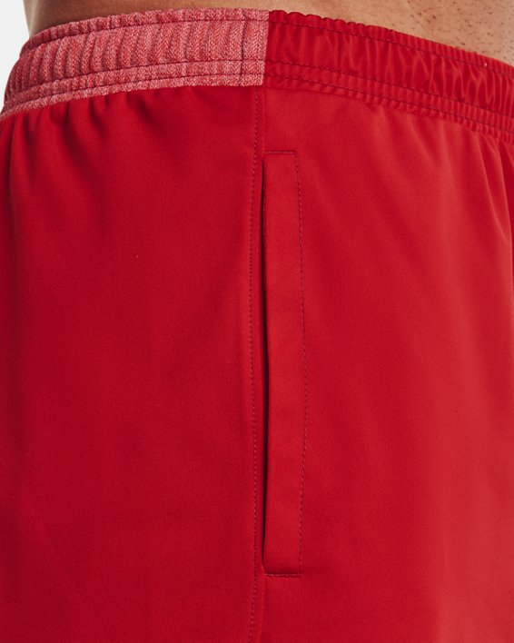 Men's UA Locker 9" Pocketed Shorts, Red, pdpMainDesktop image number 3